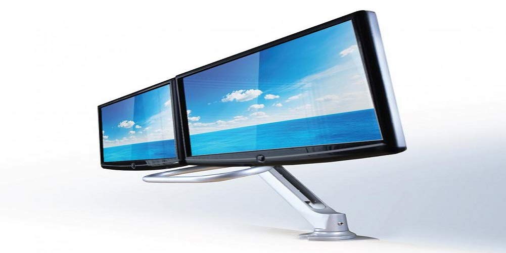 Amazon.co.jp: Grand Stands ACE20 デュアルバーモニターアーム